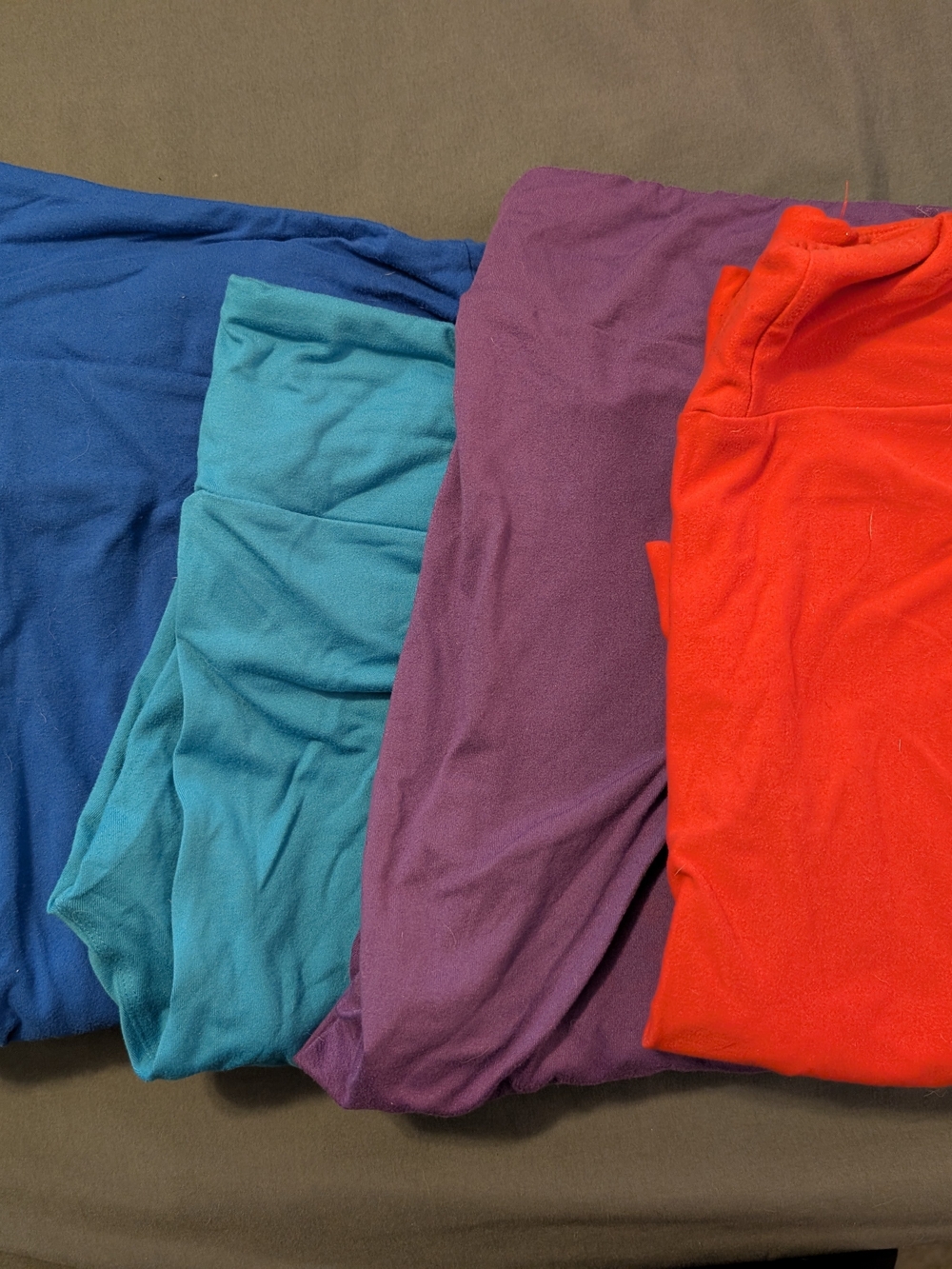 LuLaRoe TC Stretch Solid Leggings in Blue, Teal, Purple, Red